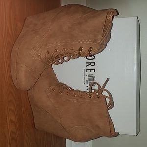 Wedge booties